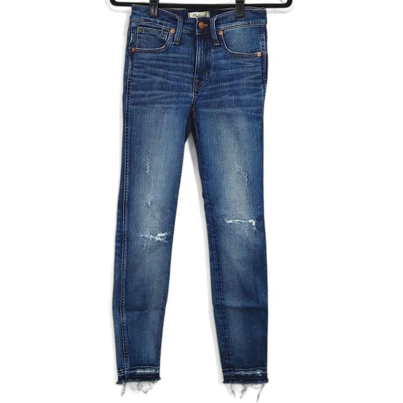 Madewell 9 High Rise Skinny Jeans Blue 24 Minimalist Clean Look - Picture 2 of 12